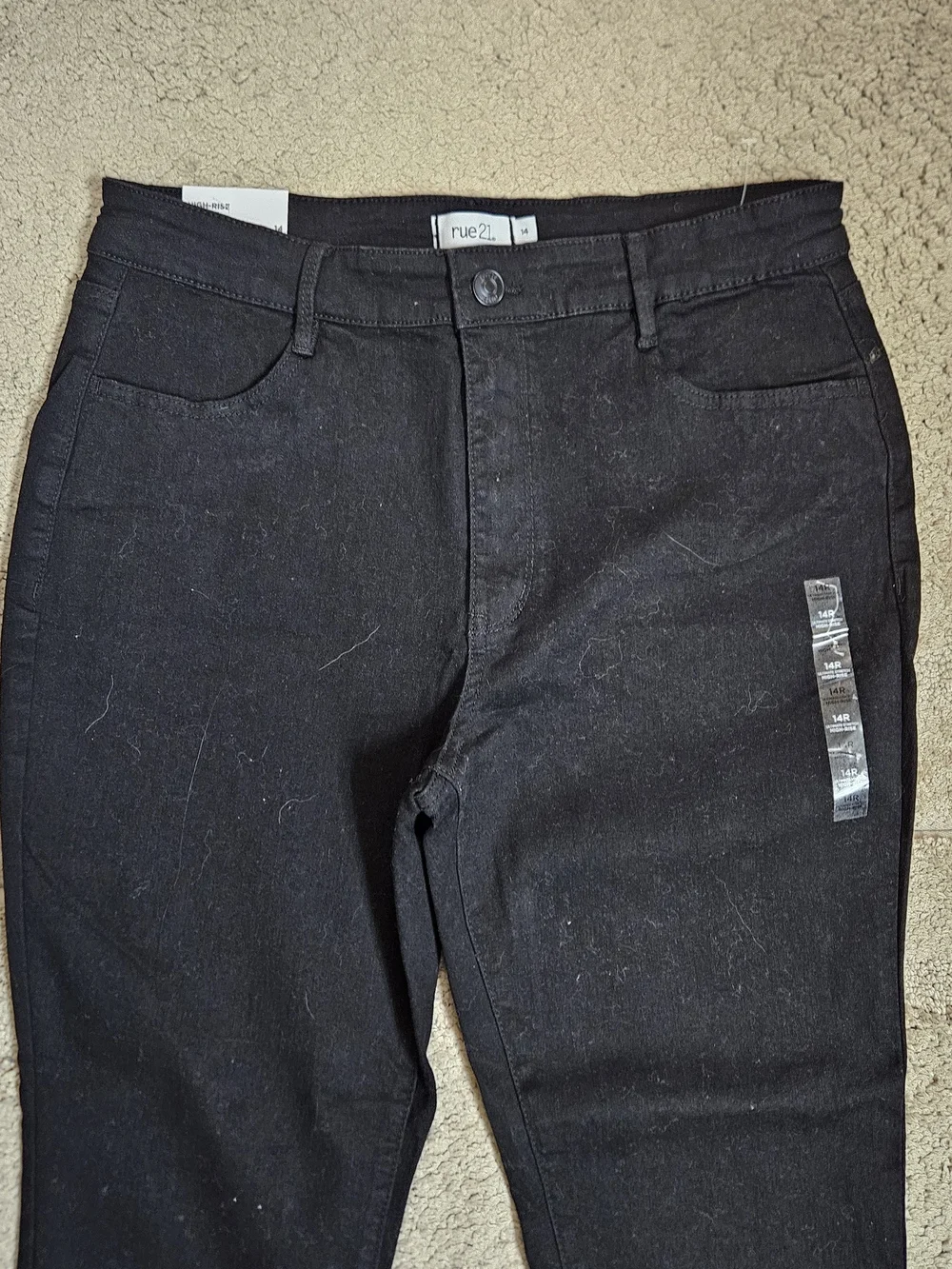 Classic High-Rise Black Women's Jeans - Picture 4 of 10